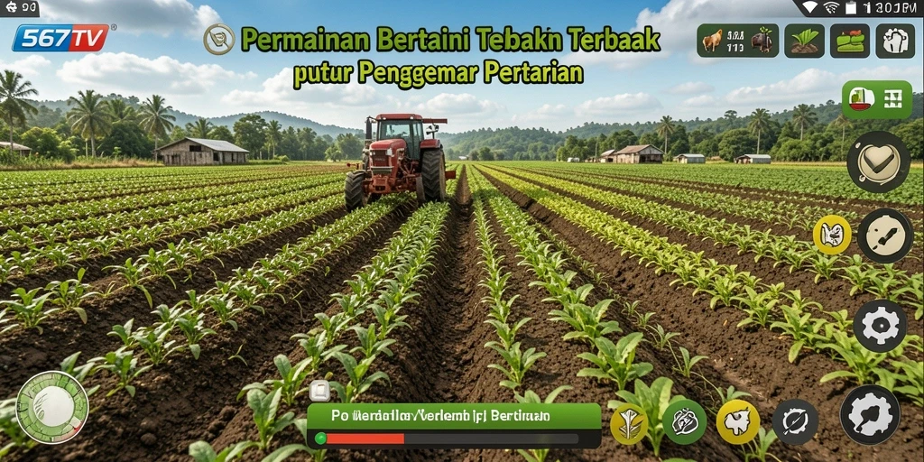 Screenshot utama 567TV menunjukkan pengalaman gameplay bertani yang seru.