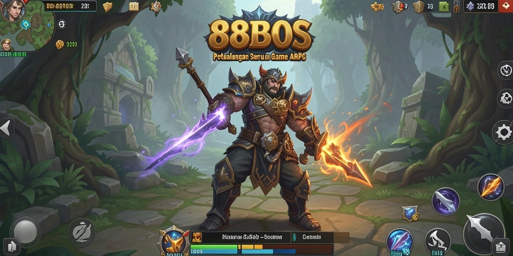 Tangkapan layar dari gameplay seru di 88BOS ARPG.