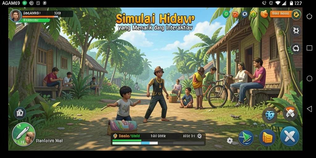 Screenshot utama AGAM69 menampilkan gameplay simulasi yang menarik dan interaktif.