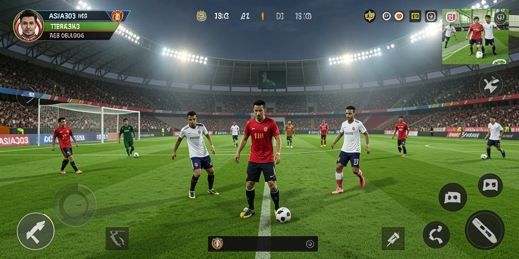 Gameplay seru di ASIA303 dengan aksi sepak bola nyata.