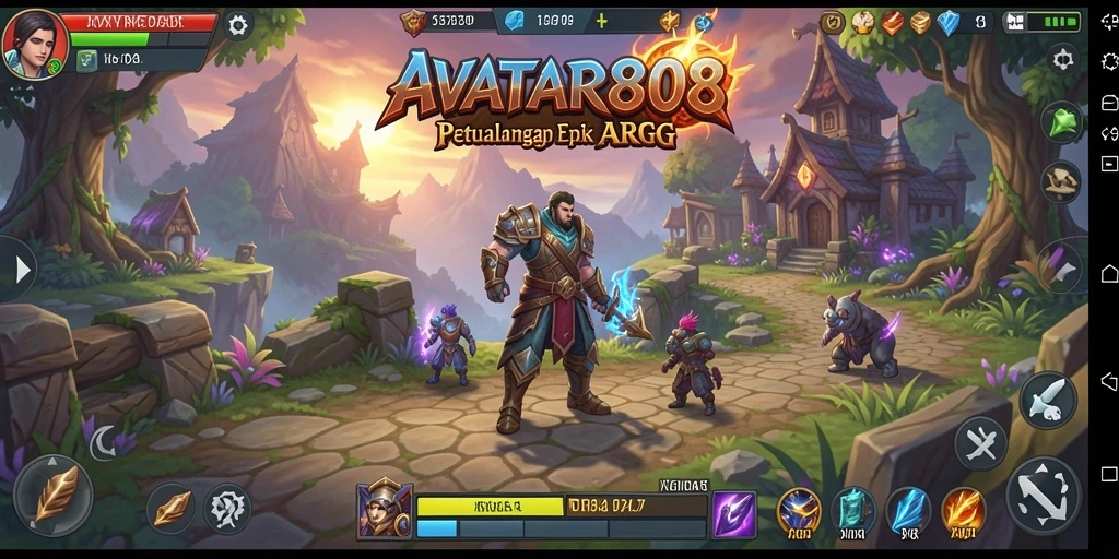 Tampilan menakjubkan dari gameplay ARPG di AVATAR808.