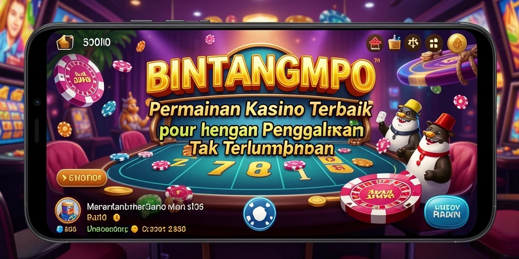 Tampilan permainan Kasino yang seru dan mendebarkan di BINTANGMPO.