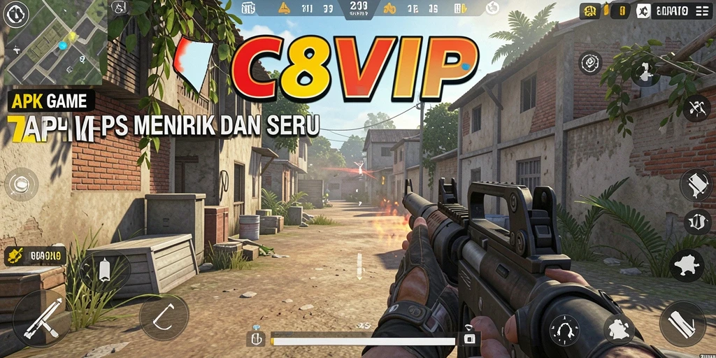 Tampilan gameplay C8VIP yang mendebarkan dalam TPS.
