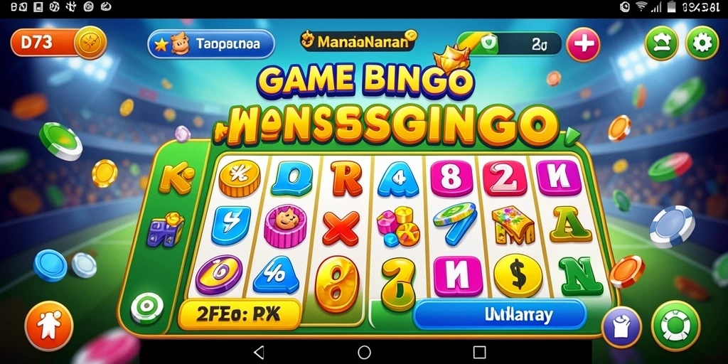 Screenshot D73 menampilkan keseruan gameplay Bingo yang memikat.