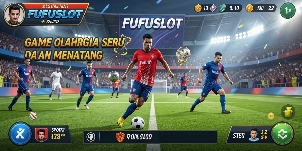 Tampilan gameplay FUFUSLOT yang mendebarkan dalam suasana olahraga.