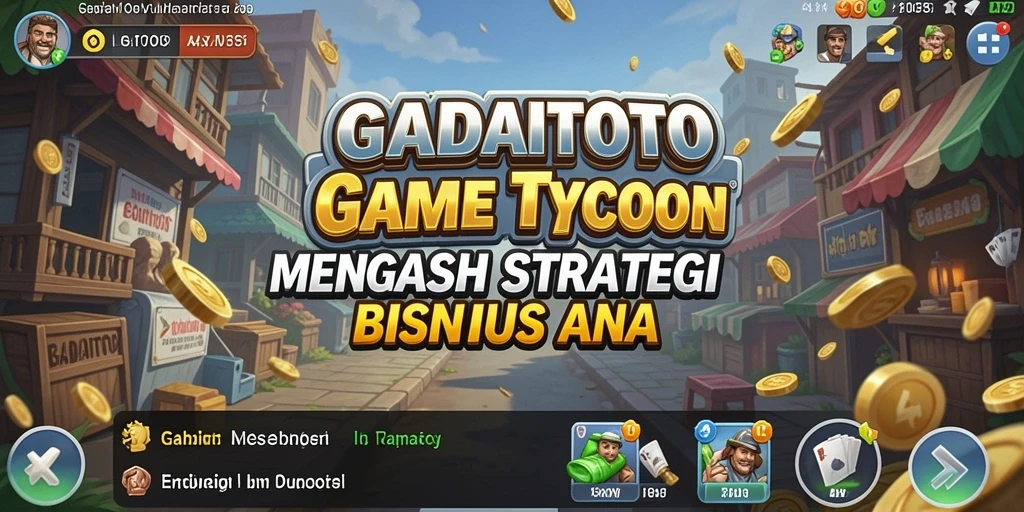 Tampilan menarik dari gameplay GADAITOTO dengan elemen Tycoon.