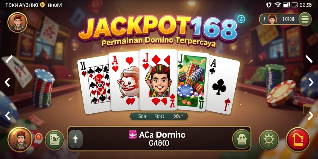 Tampilan gameplay menawan dari JACKPOT168 dalam permainan Domino.