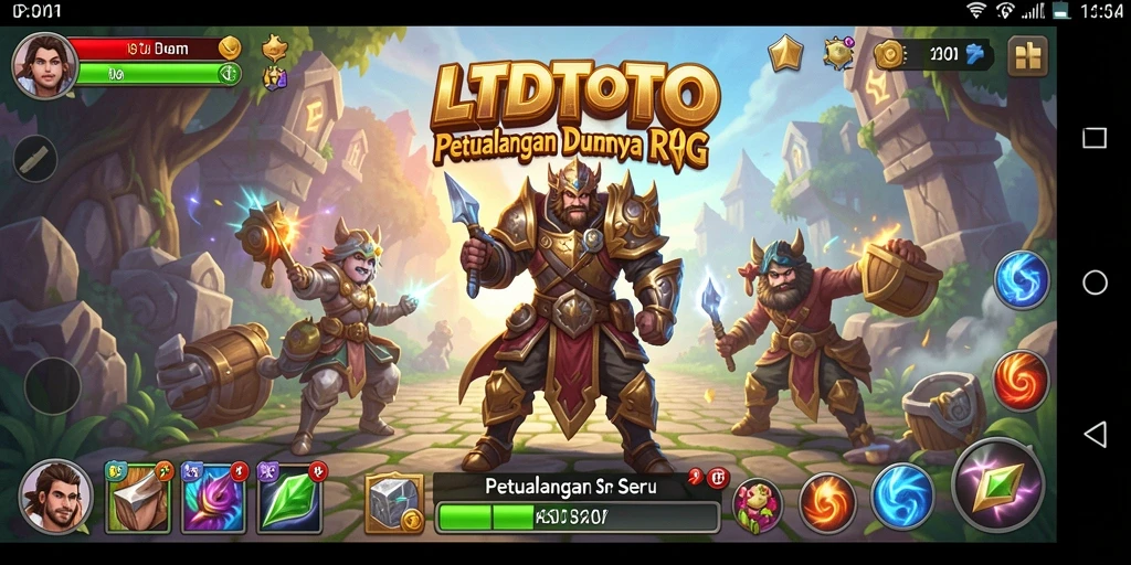 Tangkapan layar gameplay LTDTOTO menunjukkan pertarungan epik dan lingkungan yang mendetail.