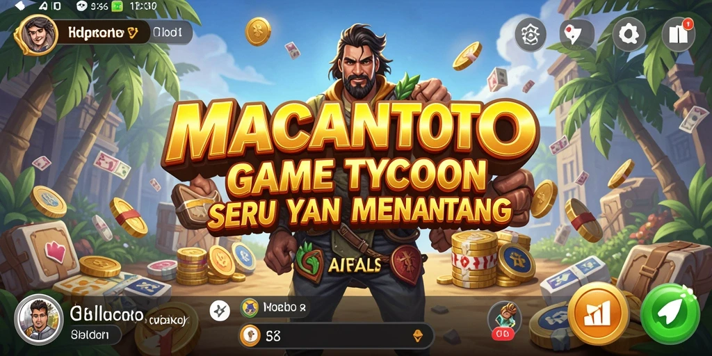 Tangkapan layar gameplay menunjukkan simulasi Tycoon yang menarik.