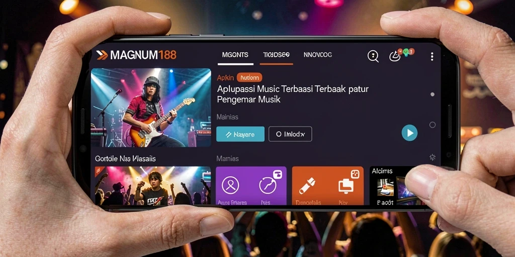 Tampilan gameplay MAGNUM188 yang seru dan interaktif saat bermain musik.