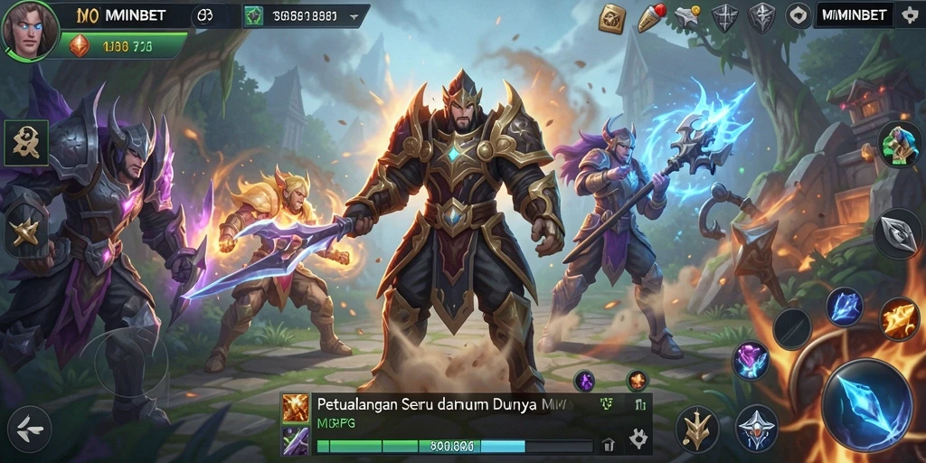Tampilan gameplay seru di dunia MIMINBET yang penuh petualangan.