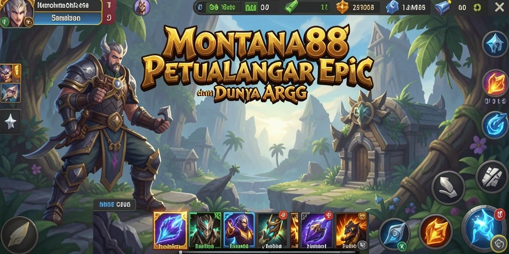 Tampilan gameplay MONTANA88 dengan pertarungan yang seru.