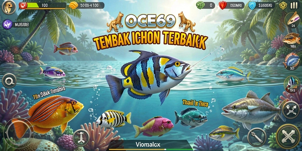 Tampilan menarik saat berburu ikan di OCE69.