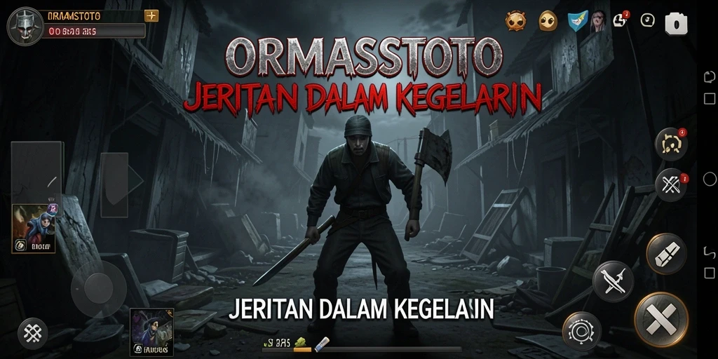 Gameplay menakutkan di ORMASSTOTO dengan karakter menyeramkan.