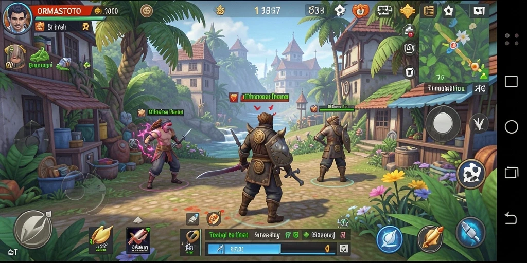 Screenshot ORMASTOTO menunjukkan momen strategis dalam pertempuran.