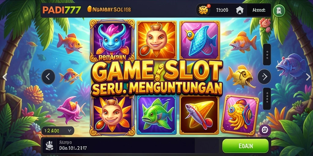 Tampilan gameplay slot PADI777 yang mengasyikkan dan penuh warna.