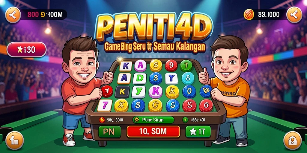 Screenshot gameplay utama PENITI4D menampilkan suasana Bingo yang seru.