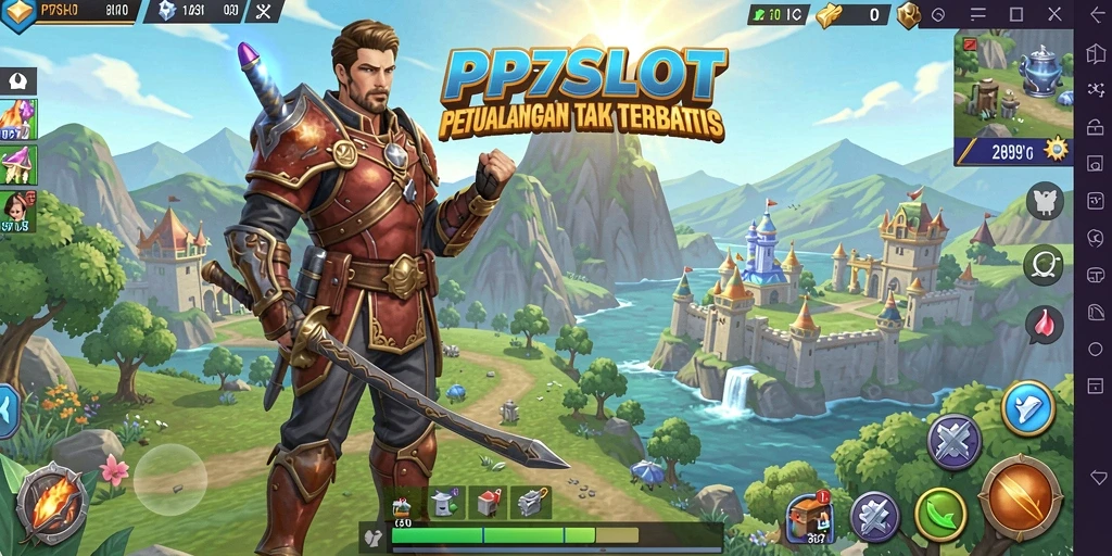 Screenshot PP7SLOT menunjukkan petualangan seru dalam dunia terbuka.