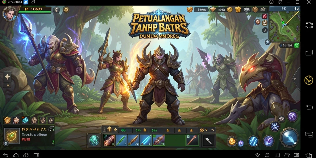 Tangkapan layar permainan PPV99 menampilkan aksi seru dalam dunia MMORPG.
