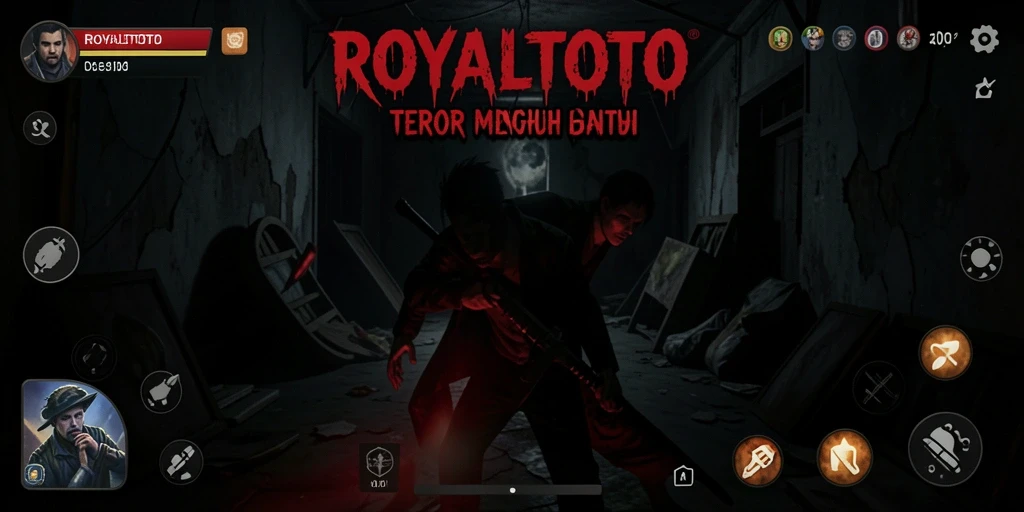 Screenshot menampilkan suasana mengerikan dari gameplay ROYALTOTO.