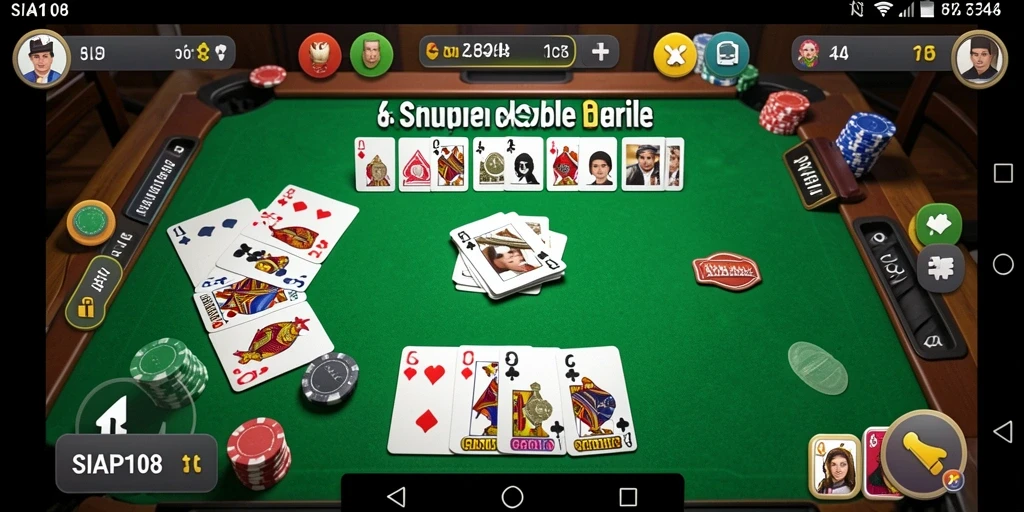 Tampilan gameplay Gaple yang seru dan interaktif.